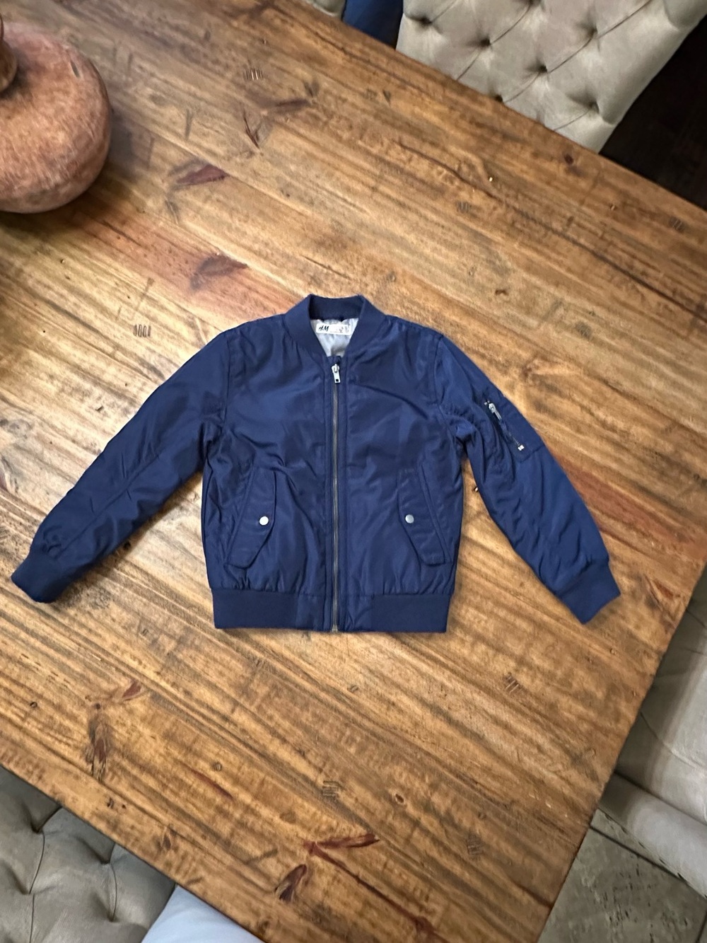 H&M Boys Navy Bomber Jacket